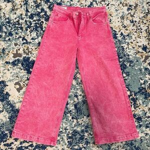 GAP Women's Pink Wide-Leg Jeans